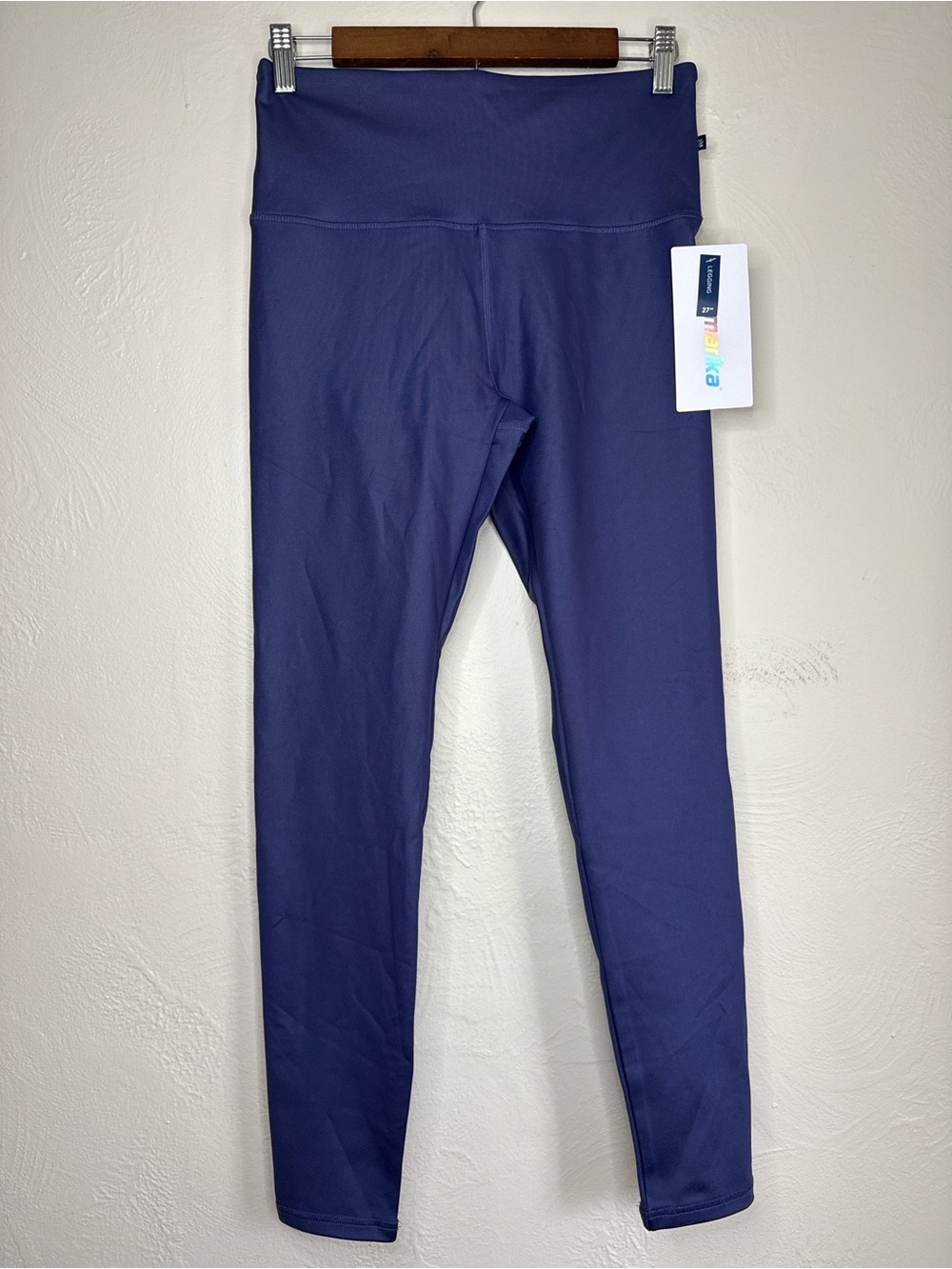 Marika High Rise Purple Leggings Size Large NWT 27” Inseam